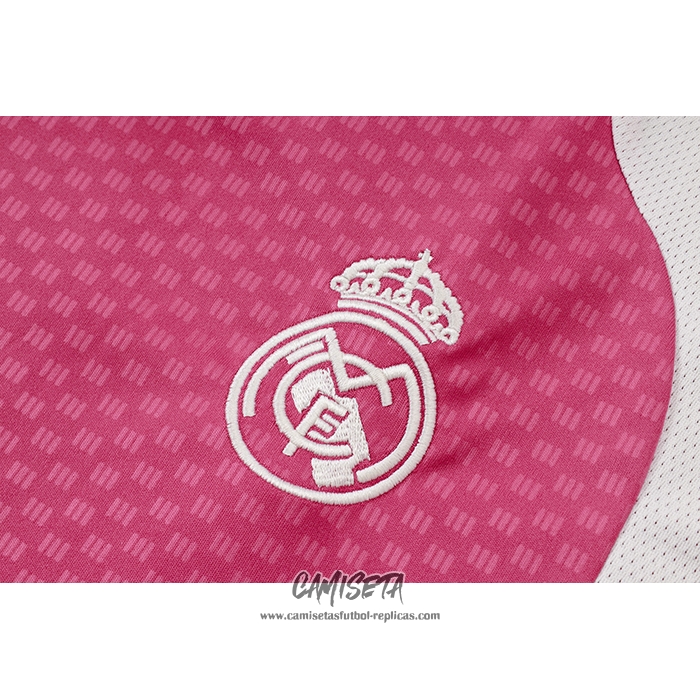 Chandal del Real Madrid 2026-2027 Manga Corta Rosa - Pantalon Corto